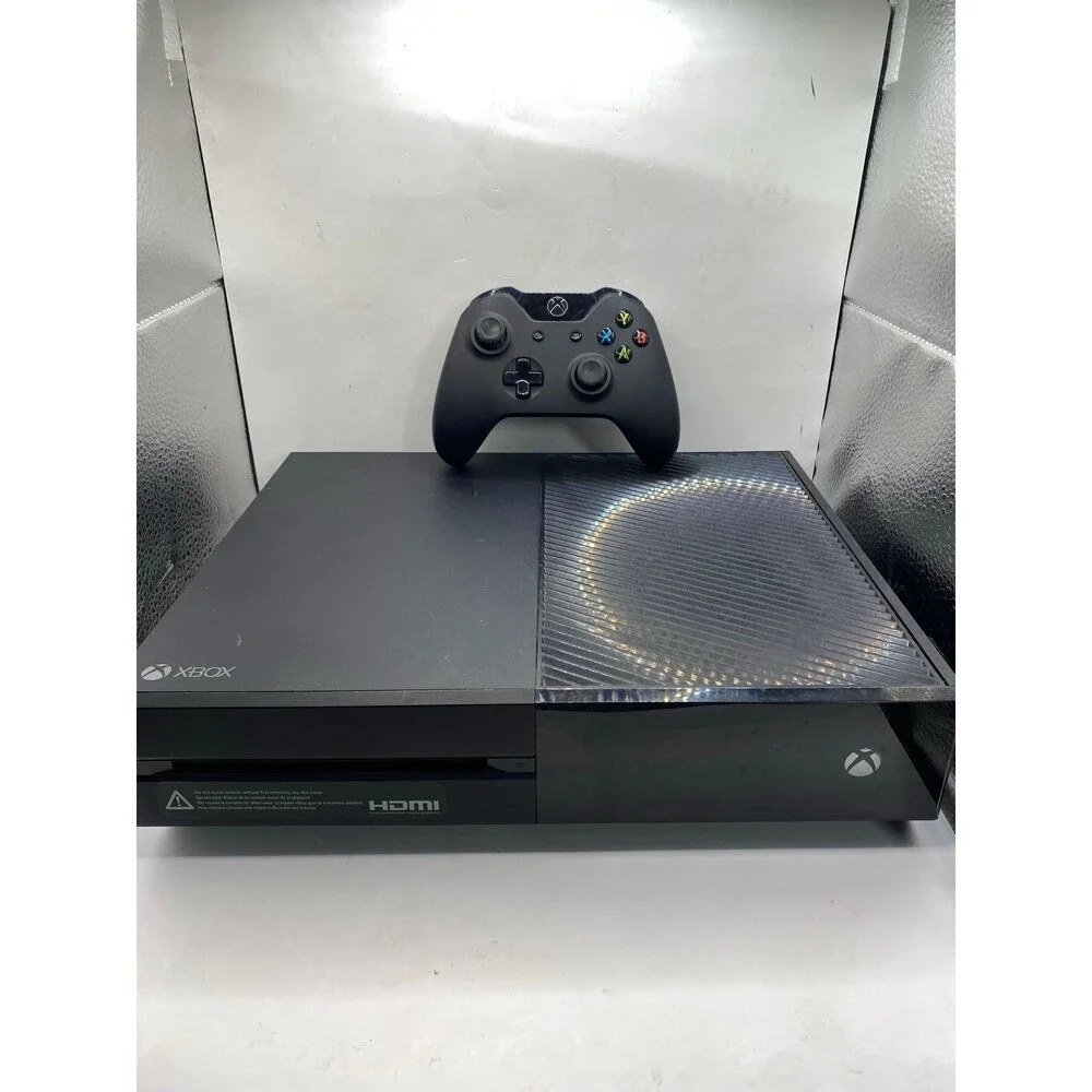 Microsoft Xbox One 1TB Black Console with Controller & Cords Tested And Working